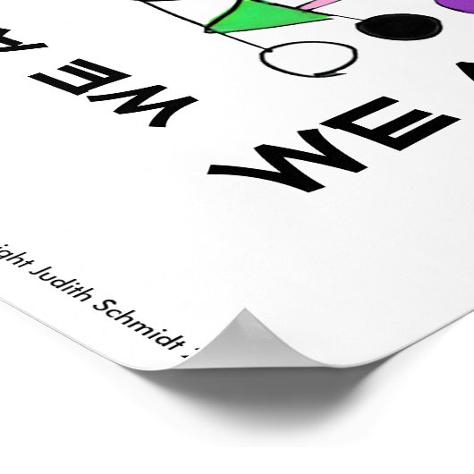 Unieke, mooie en unieke gevierde diversiteit poster (Hoek)