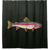 Unieke mooie regenboogforel douchegordijn (Voorkant)