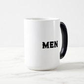 Unieke Morphing-Mok – "Mannen" naamtekst voor mann Magische Mok (Voorkant rechts)