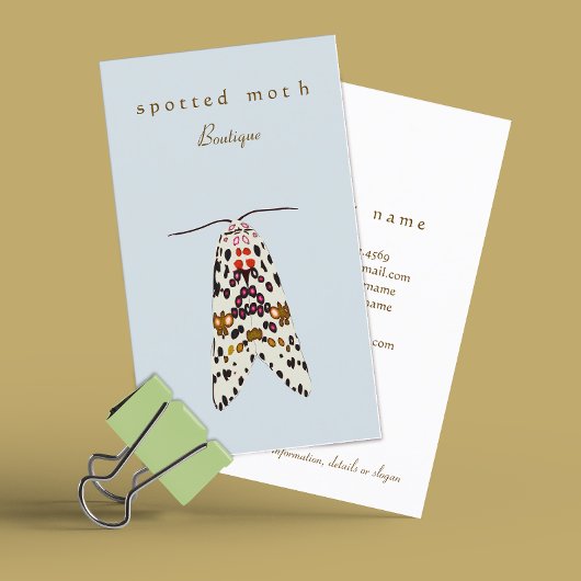 Unieke Moth Creative Designer Visitekaartje