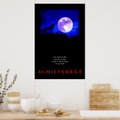 Unieke Motivatie afdruk van de Wolf Poster (Keuken)