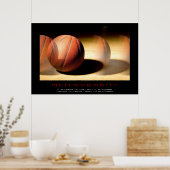 Unieke Motivatie Basketball Print (Keuken)