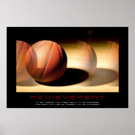 Unieke Motivatie Basketball Print