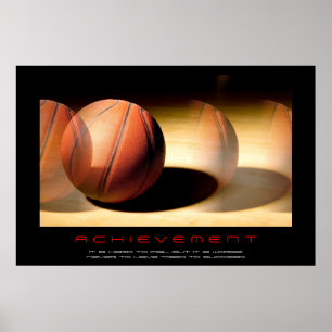 Unieke Motivatie Basketball Print