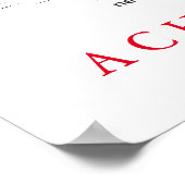 Unieke Motivatie Howling Wolf Poster afdrukken (Hoek)