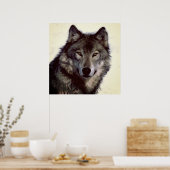 Unieke Motivatie Wolf Creative Square Poster (Keuken)
