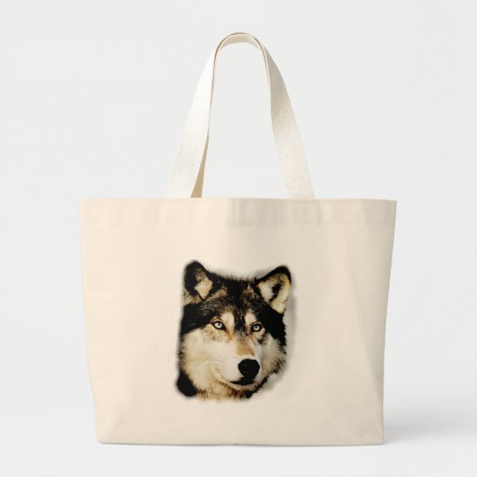 Unieke Motivatie wolf Grote Tote Bag (Voorkant)