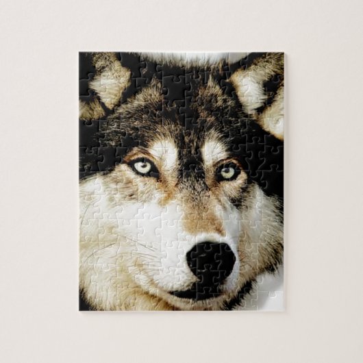 Unieke Motivatie wolf Legpuzzel (Verticaal)
