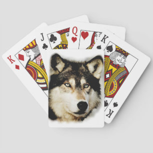 Unieke Motivatie wolf Pokerkaarten