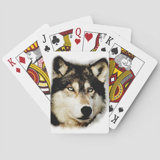 Unieke Motivatie wolf Pokerkaarten (Achterkant)