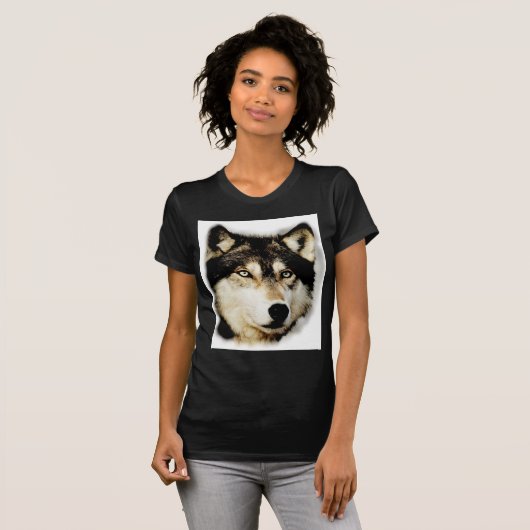 Unieke Motivatie wolf T-shirt (Voorkant volledig)