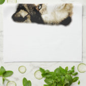 Unieke Motivatie wolf Theedoek (Gevouwen)