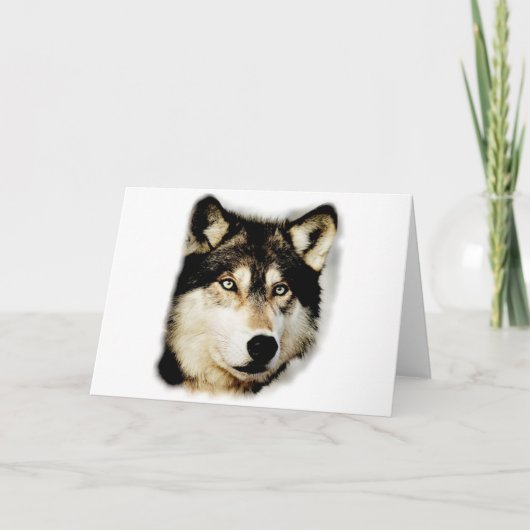 Unieke Motiverende Wolf Kaart (Voorkant)