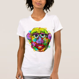 Unieke Mrs. Potato Head Graffiti Art Print T-shirt