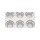 Unieke Muffin pan Etiket (Voorkant)