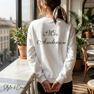Unieke naam gedrukte casual sweatshirt stijl