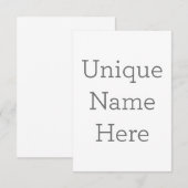 8.9 x 12.7 cm Enkele bedankkaart (Voorkant / Achterkant)