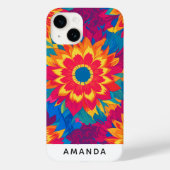 Unieke naam Stijlvol bloemontwerp Case-Mate iPhone Case (Achterkant)