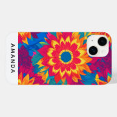 Unieke naam Stijlvol bloemontwerp Case-Mate iPhone Case (Achterkant (horizontaal))