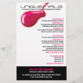 Unieke Nails Salon Flyer (Voorkant)