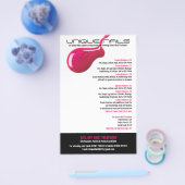 Unieke Nails Salon Flyer (Enkel)