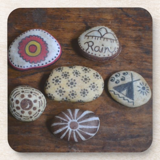 Unieke Native American Folk Symbolen Onderzetter (Voorkant)