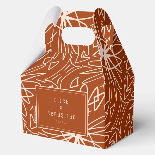 Unieke Native American patroon voorkeursboxen Bedankdoosjes (Voorkant)