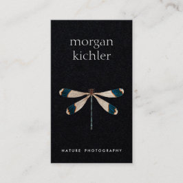 Unieke Natuur Dragonfly Professional Black Visitekaartje