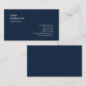 Unieke Navy Blue Classical Visitekaartje (Voorkant / Achterkant)