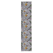 Unieke Neon Daisies Korte Tafelloper (Voorkant)