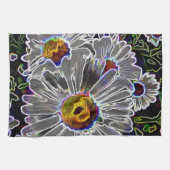 Unieke Neon Daisies Theedoek (Horizontaal)