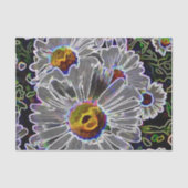 Unieke Neon Daisies Tissuepapier (Voorkant)