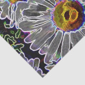 Unieke Neon Daisies Tissuepapier (Detail)