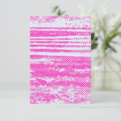 Unieke Neon Halftone Grunge Blank Uitnodiging Kaar (Staand voorkant)