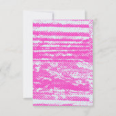 Unieke Neon Halftone Grunge Blank Uitnodiging Kaar (Achterkant)