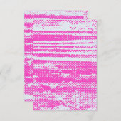 Unieke Neon Halftone Grunge Blank Uitnodiging Kaar (Voorkant / Achterkant)