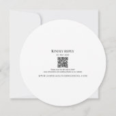 Unieke New York bruiloft QR Code uitnodiging (Achterkant)