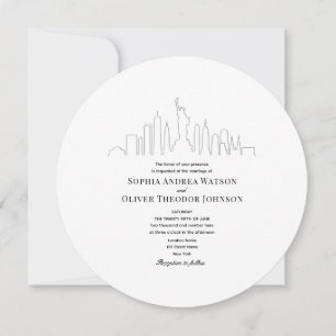 Unieke New Yorkse trouw-QR-code uitnodiging