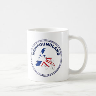 Unieke Newfoundland kaart ontwerp Koffiemok