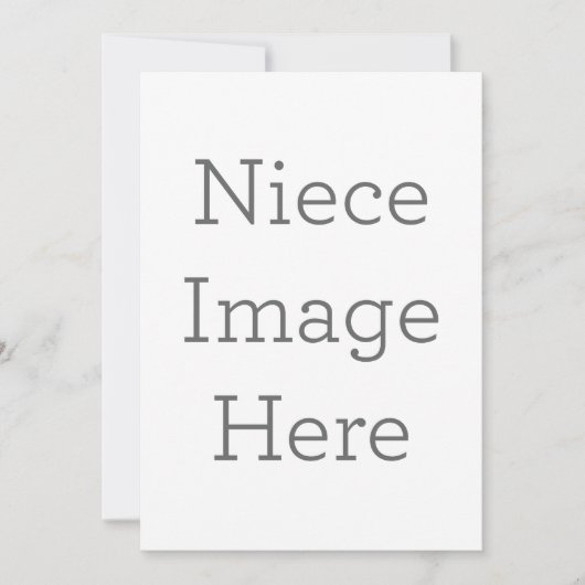 Enkele uitnodiging, Maat: 12,7 x 17,8 cm, Papier: Signature Mat, Enveloppen: Wit (Voorkant)