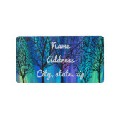 Unieke noorderlichten etiket (Voorkant)