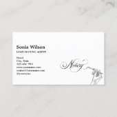 Unieke Notaris Lening Signing Agent Typografie Han Visitekaartje (Achterkant)