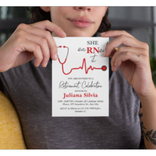 Unieke Nurse Retirement Party Flyer