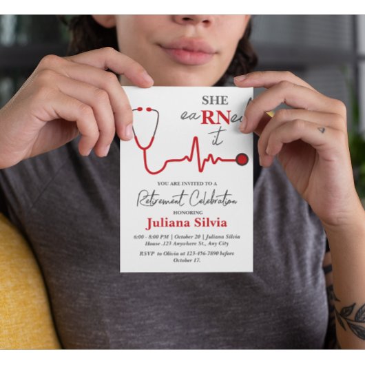 Unieke Nurse Retirement Party Flyer