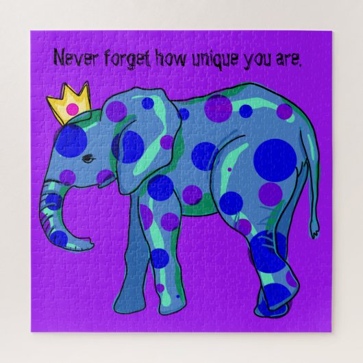 Unieke olifant Puzzle Legpuzzel (Verticaal)