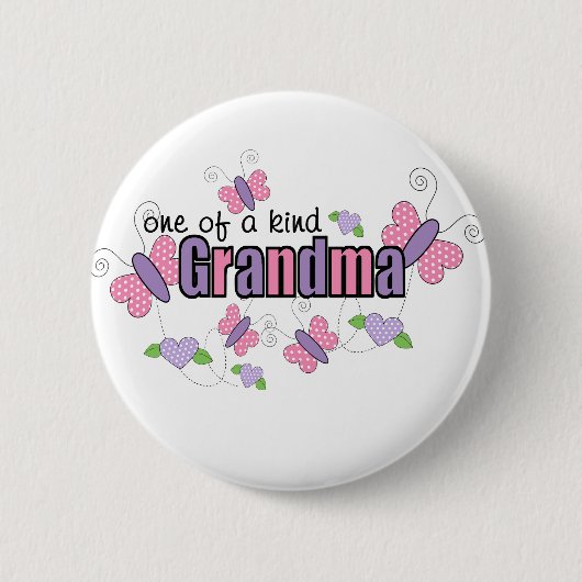 Unieke oma ronde button 5,7 cm (Voorkant)
