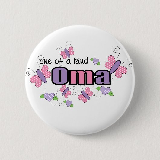 Unieke Oma Ronde Button 5,7 Cm (Voorkant)