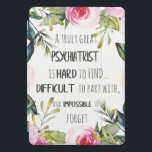 Unieke ondersteuning voor Psychiatrist iPad Pro Cover<br><div class="desc">Geweldig idee voor een cadeau voor je therapeut.</div>