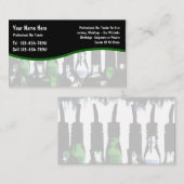 Unieke ontwerp bartender visitekaartjes (Voorkant / Achterkant)