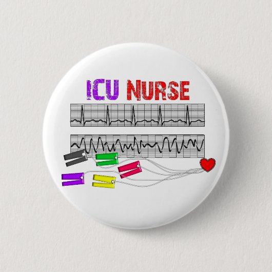 Unieke ontwerp-ICU-zurencadeautjes Ronde Button 5,7 Cm (Voorkant)